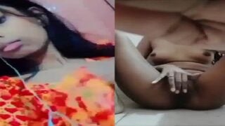 Slim College Girl Nude Selfie Video Making